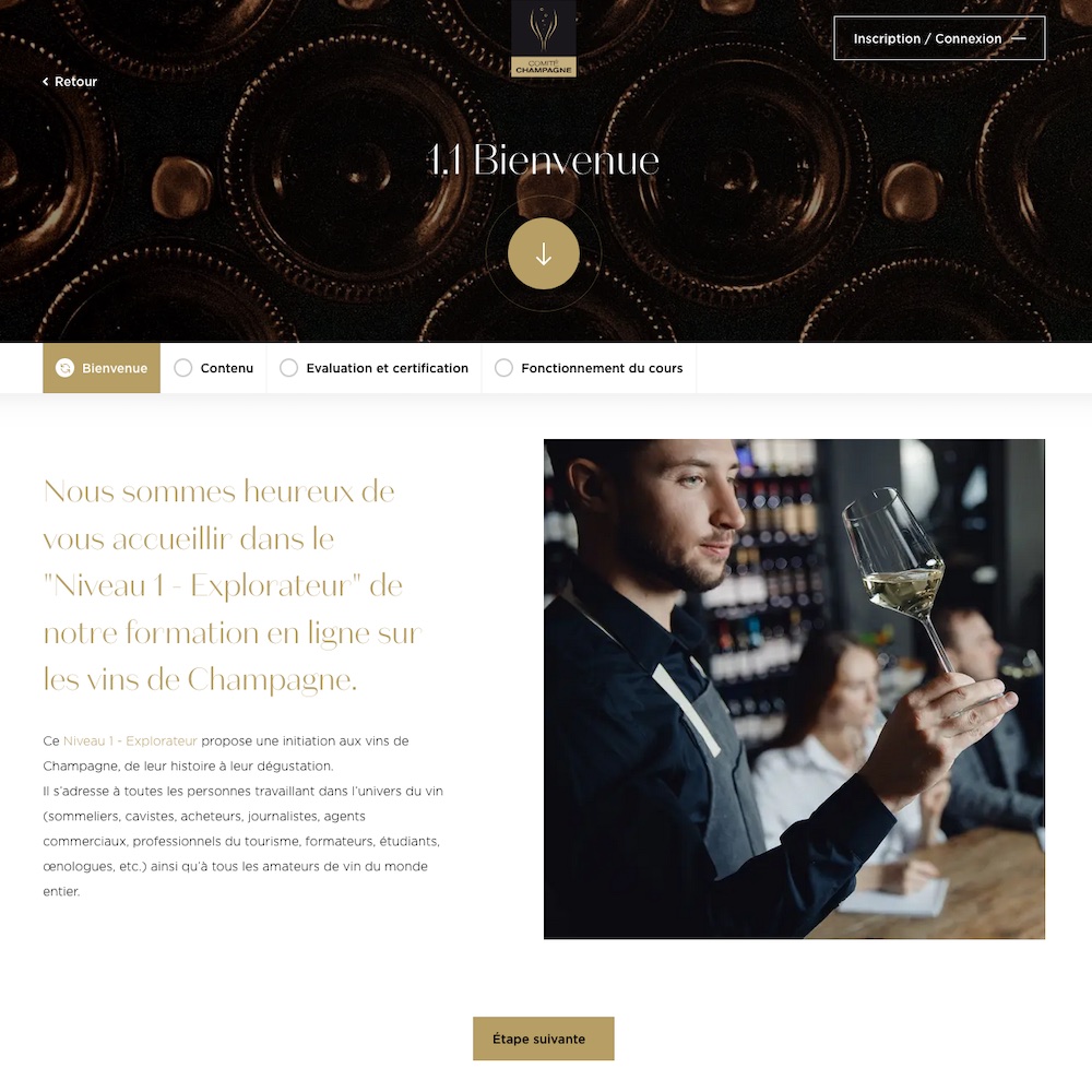 site Champagne Education